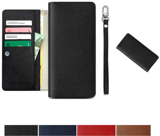 아이폰17e 케이스 (iPhone 17e) 국내 제조 생산 천연 소가죽 (산피놀로-플립-손목 스트랩 세트) 카드 지폐 수납 슬림 지갑 커버