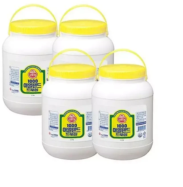 오쉐프 1000 아일랜드 드레싱 1박스 (3.2kg X 4개입), 1개, 3.2kg