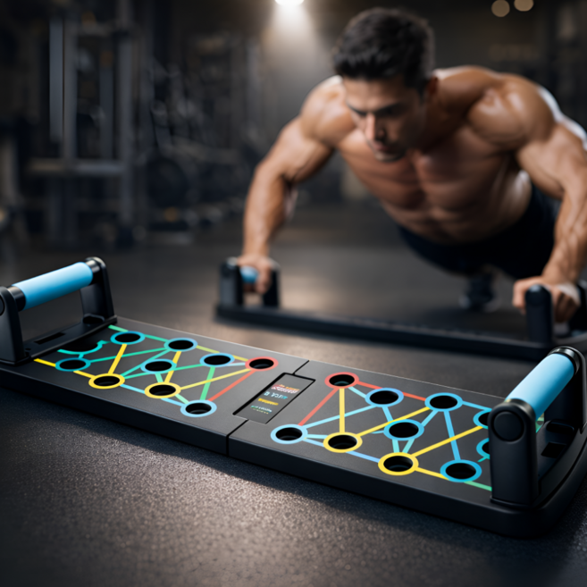 대세스토어 전신운동 부위별강화 멀티 푸쉬업바, 블랙