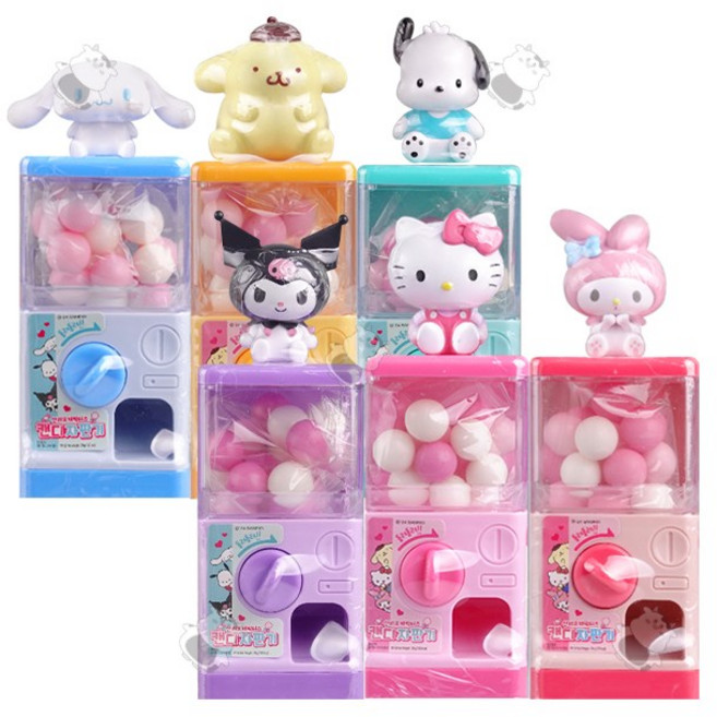 산리오 자판기 캔디 캐릭터즈 랜덤발송, 3개, 30g