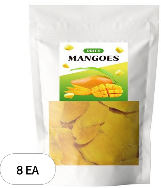 그린팟 건조 망고 슬라이스, 8개, 400g