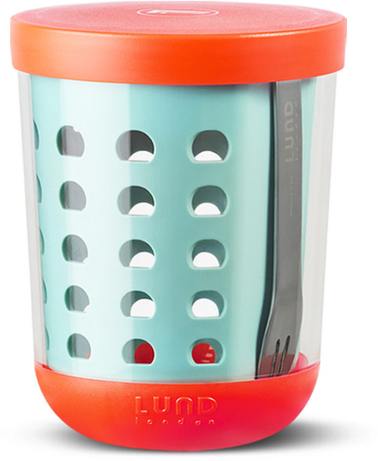 룬드런던 후르츠팟 휴대용 샐러드용기 과일용기 600ml, 민트, 1개