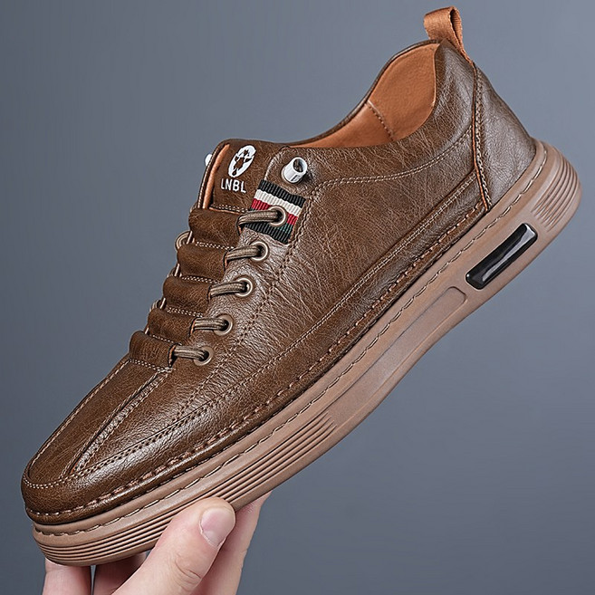 Low NewBrie 소가죽 남성 캐주얼 스니커즈