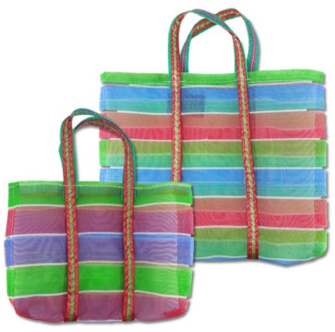 文青茄芷袋 手提袋 市場袋 環保袋 購物袋 編織袋 台灣LV 交換禮物, 1個, 3號