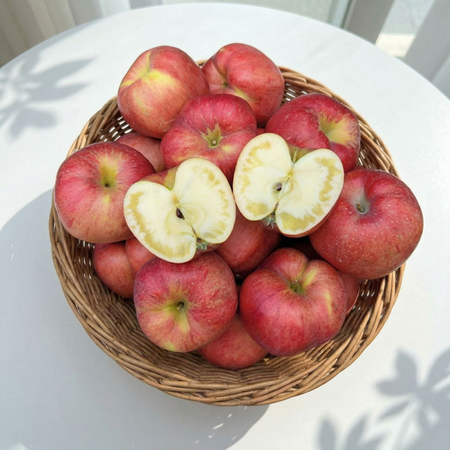 성철이네농장 과즙 가득 경북 청송 꿀 부사사과, 1박스, 5kg 중과(20과 내외)