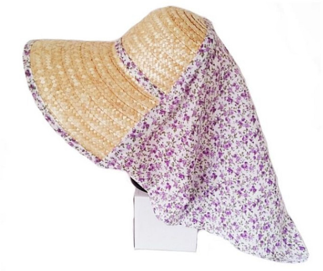 농모 밀짚 치마모자 농사모자