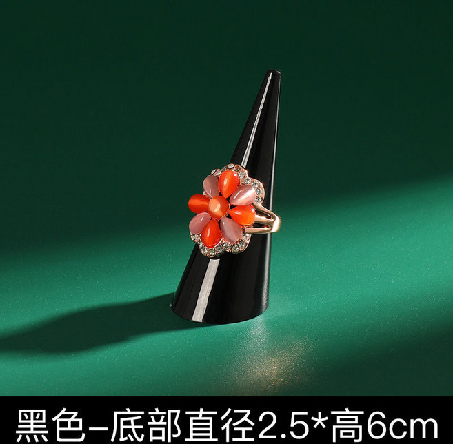 塑料圓錐戒指展示架 指尖戒子首飾架 擺放指環托 飾品架 攝影拍照道具