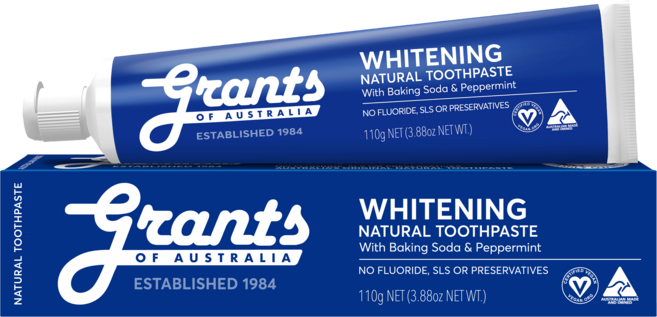 그란츠 무불소 화이트닝 위드 베이킹소다 앤 민트향 내추럴치약, 110g, 1개
