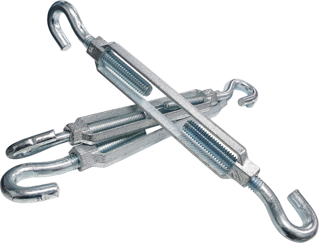 앙카팩토리 철 주물 오픈형 턴버클 와이어 장력 조절 후크 고리타입, 철 오픈형 턴버클 1/2인치 1개