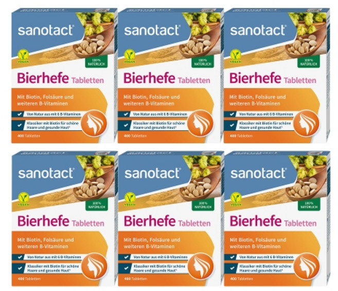 독일 자노탁트 맥주효모 6팩 sanotact, 60정, 6개
