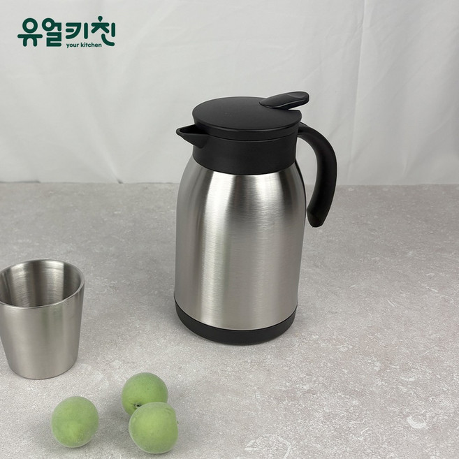 SUS304 보온보냉 업소용 스텐 물병, 1개, 실버(스텐), 800ml