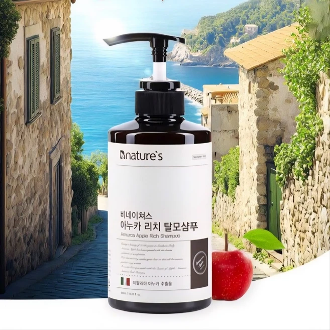 비네이쳐스 아누카리치 탈모 샴푸, 1개, 480ml - 쿠팡