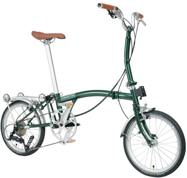 CRANSTON 트라이 폴드 프레임 듀얼 V 브레이크 휴대용 53T CNC 크랭크셋 20 인치 휠 접이식 자전거 도시 9, 02 9 speed 20inch, 01 Post Green, 1개
