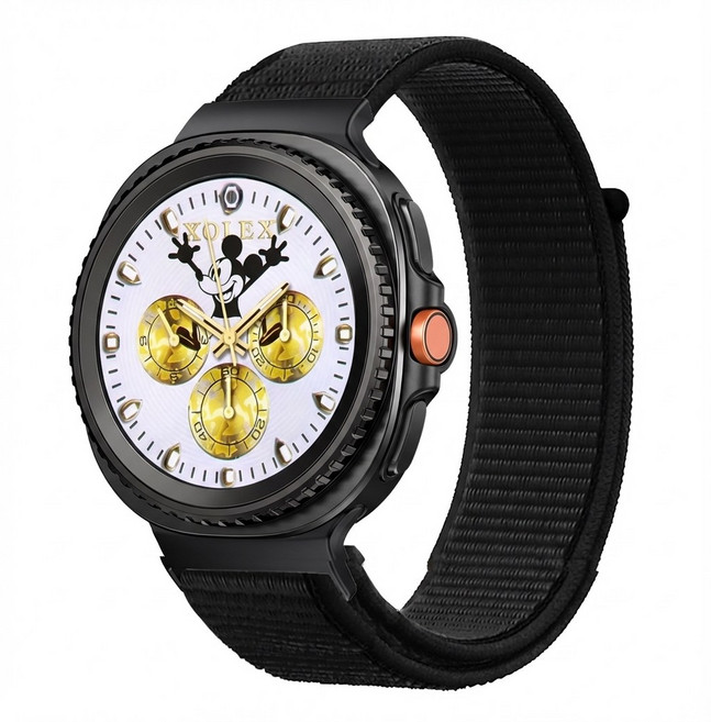 갤럭시워치8 클래식 호환 스포츠루프 스트랩, 블랙