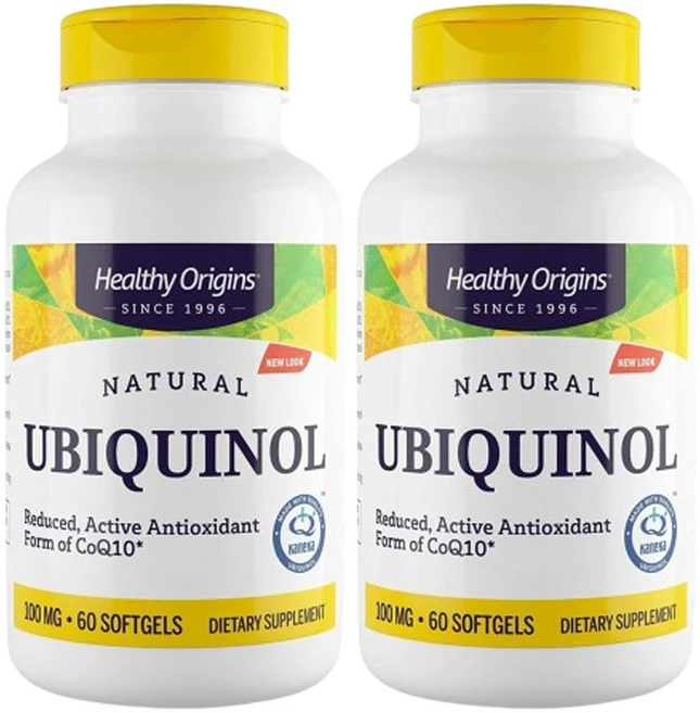 유비퀴놀 코엔자임 코큐텐 CoQ10 Healthy Origins 100mg 60캡슐 2팩, 60정 - 쿠팡