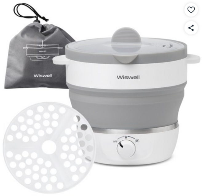 위즈웰 접이식 전기포트, 1L 접이식전기포트 (WK3616)2개