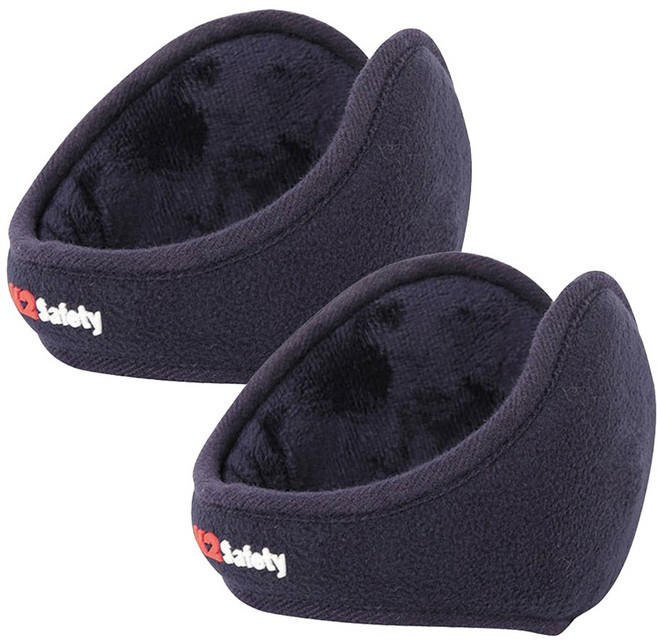 1+1 K2 세이프티 겨울 방한용품 귀마개 귀도리 귀덮개 길이조절 보온 등산 캠핑 야외활동, 네이비, 2개
