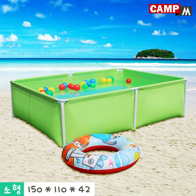 캠프엠 풀장 물놀이 대형 유아 사각 베란다 미니 수영장 소형 특대형 중형 어린이 어른용 튜브 이동식 기둥 용품 프레임 실내 가정용 아기 야외 간이 옥상 AFYHE_30 [풀장모음], 캠프엠_사각 프레임 풀장 소, 1개