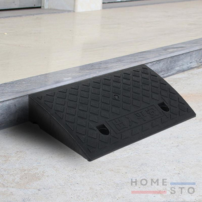경사로발판 문턱 휠체어 진입판 블랙 50x27x9cm, 1개