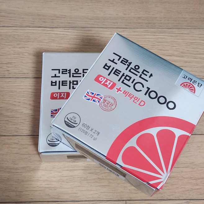 목넘김 편안한 비타민C 1 000mg + 비타민D3 1 000IU 함유 120정 72g 2개
