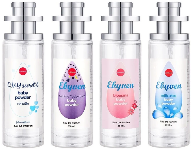 존슨즈 베이비 향수 베이비 파우더 오드 퍼퓸 태국선물 4종 1세트, 1개 - 쿠팡