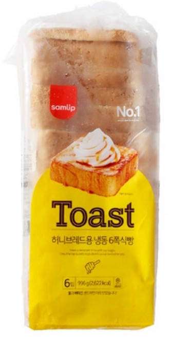 삼립 냉동 허니브레드용 6쪽, 996g, 20개