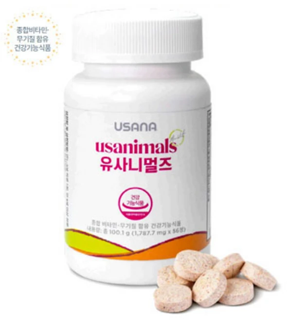 USANA 유사나 유사니멀즈 56정, 1개, 100.1g - 쿠팡