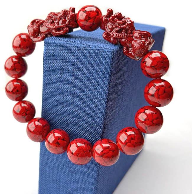 오지끄 O.JIK 삼재 불교 염주 경면주사 복 비휴 소원성취 염주팔찌