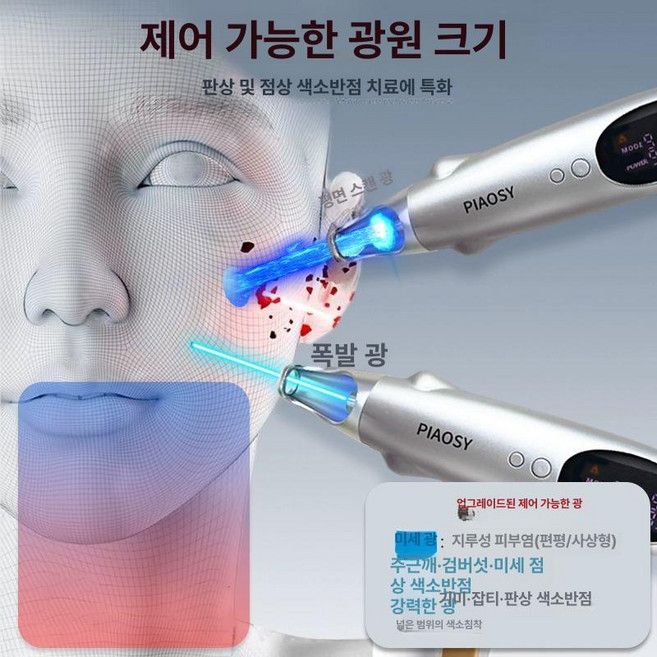 토닝 제거기 눈썹 블루라이트 반영구 멜라닌 가정용 잡티, 기본 색상, 조절 가능한 조명의 이점
