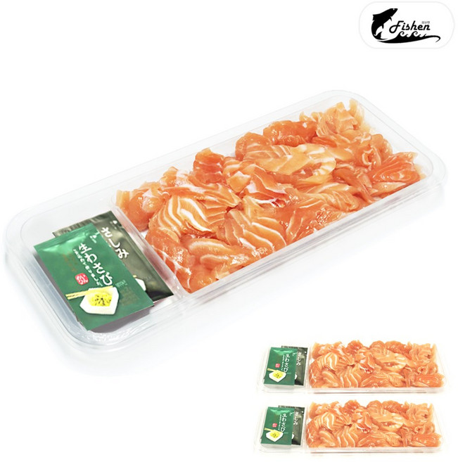 피쉬앤 막썰어 연어회 세트, 3개, 250g