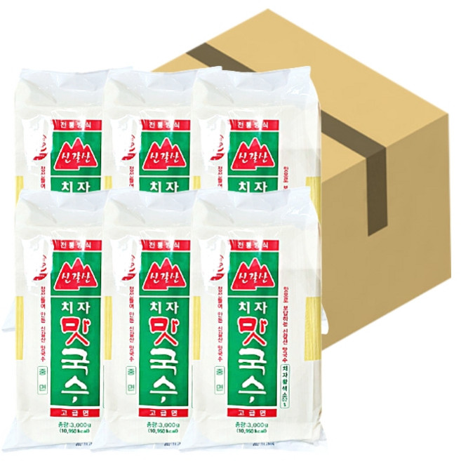 신갈산 치자 중면 3KGX6개입(1박스), 6개, 3kg