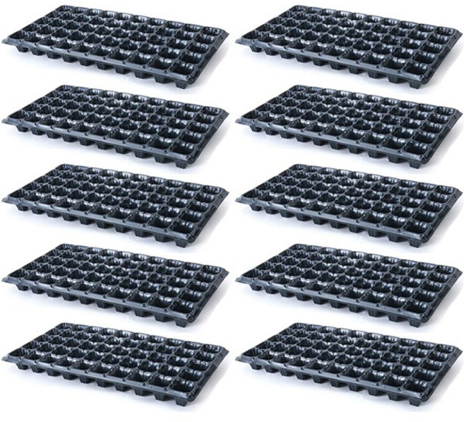 해피앤몰 모종판 모종 트레이 10개세트, 블랙