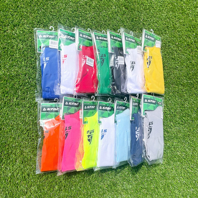 스타스포츠 축구 스타킹 양말 (유소년 초등) SO161S-30 / 230~250mm 24호, 라임