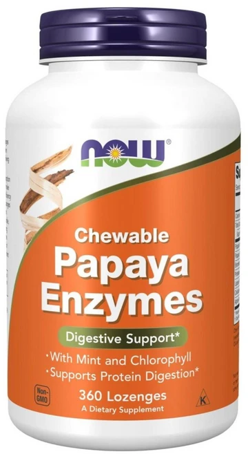 나우푸드 츄어블 파파야 효소 로젠지, 360정, 1개 - 쿠팡