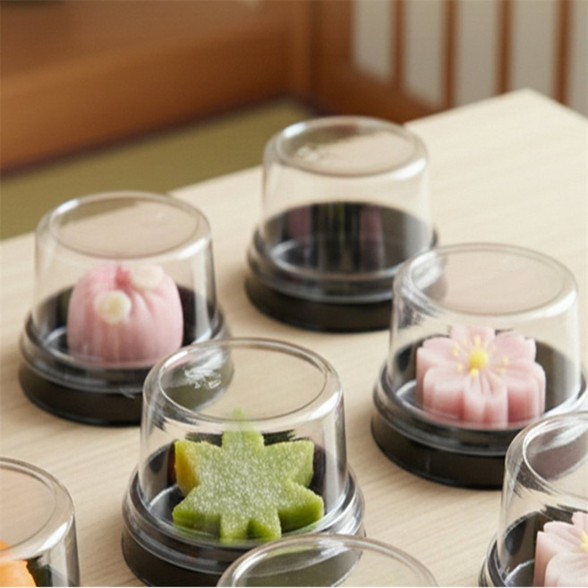 다소니 원형 화과자 케이스 그릭요거트용기