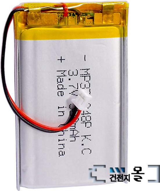 맥스파워 리튬폴리머 충전용 건전지 MP373048P (3.7V 580mAh) C51021RB (KC인증제품), 1개, 1개입