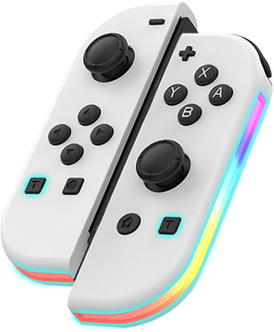 VILCORN 호환 가능 닌텐도 스위치 컨트롤러 JOY-CONS L/R 무선 스위치 OLED 조이스틱, 파란색