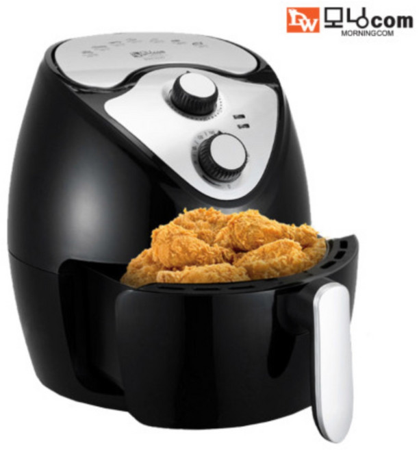 대웅모닝컴 분리형 에어프라이어 3.5L, DWAF-935WS, 혼합색상