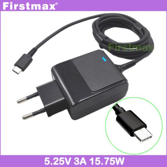 USB-C TYPE-C Ac 어댑터 태블릿 PC 충전기 HP 파빌리온 10-n100 10-n100 10-n200 10t-n100 x2 TPN-LA01 EU 플러그 5.25V 3A