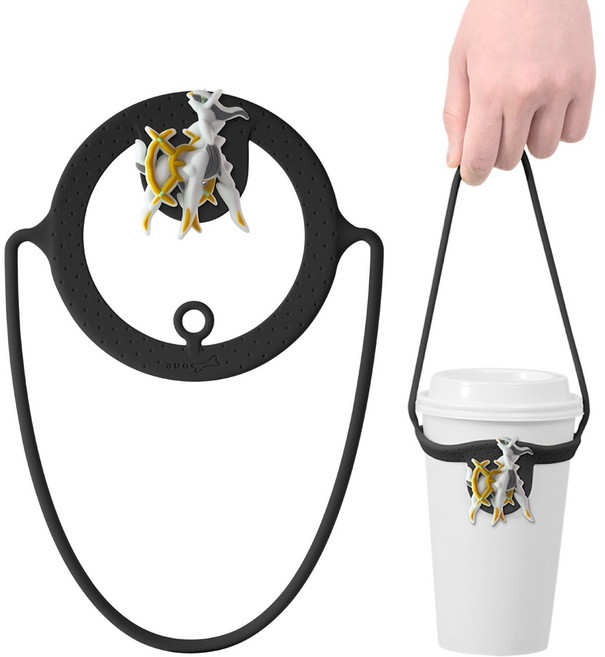 Bone 寶可夢系列飲料杯綁 阿爾宙斯款 環保杯套 飲料提袋, 1個, 阿爾宙斯