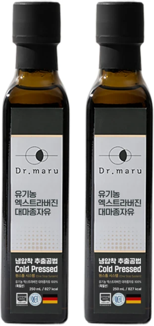 유기농 냉압착 대마종자유 골든 엑스트라버진 100% 햄프씨드 오일 효능 250mL 닥터마루, 2개 - 쿠팡