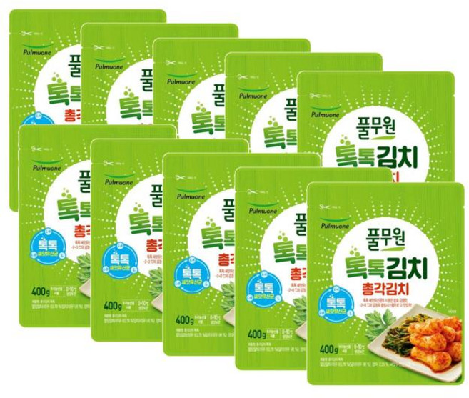 풀무원 톡톡 총각김치, 10개, 400g