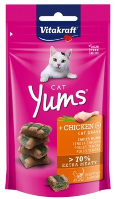 비타크래프트 캣얌 고양이간식, 치킨&캣그라스, 40g, 9세트 - 쿠팡