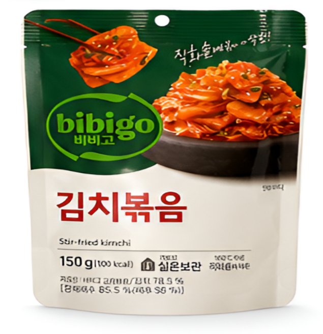 비비고 김치볶음 150g 직화볶음 밥반찬 볶음김치 즉석반찬, 1개