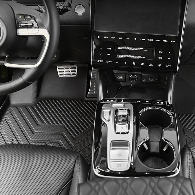 투싼 NX4 페이스리프트 TPE 바닥매트 카매트 풀커버, 하이브리드 풀세트 풀 세트 3P