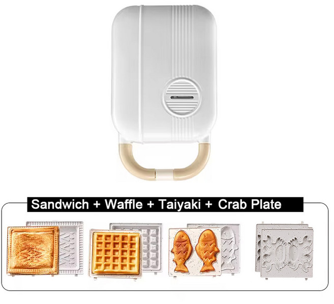 DMWD 다기능 아침 식사 메이커 전기 샌드위치 기계 와플 도넛 문어 타이야키 가벼운 식품 플레이트