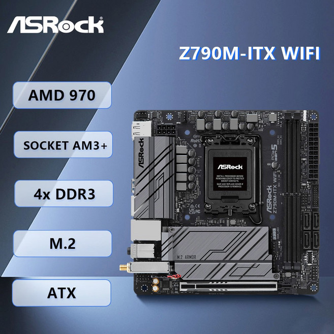 ASROCK Z790M ITX 14700T I3 128GB I5 Z790 12700 14100T 13500 I7 A1700 DDR5 WIFI 14600 인텔 미니 마더보드 지원