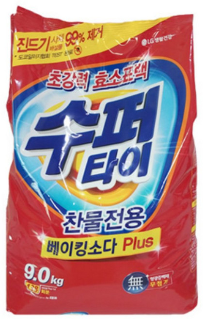 수퍼타이 리필 세탁세제, 9kg, 5개