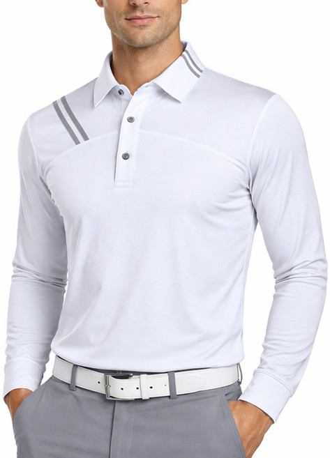 마스터베어 남성용 COMFY 라인 스판 카라 긴팔티셔츠 MAB8044