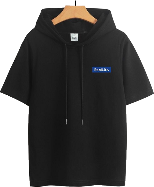 반팔후드 티셔츠 남여공용 빅사이즈 여름 티 셔츠 뉴타임즈 0303YD19M